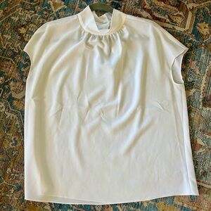 Nordstrom Mock Neck White Women's Top